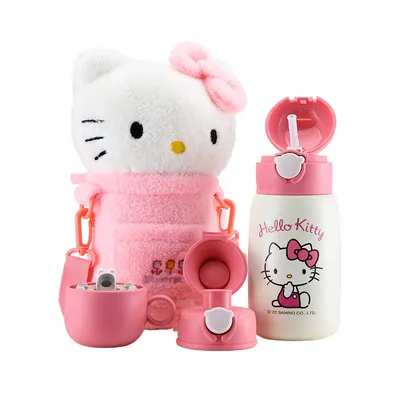 熊抱3D毛绒儿童杯-呆萌Kitty