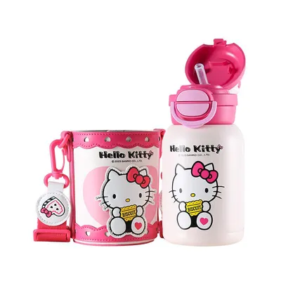 开口笑双饮保温杯-开口HELLO KITTY